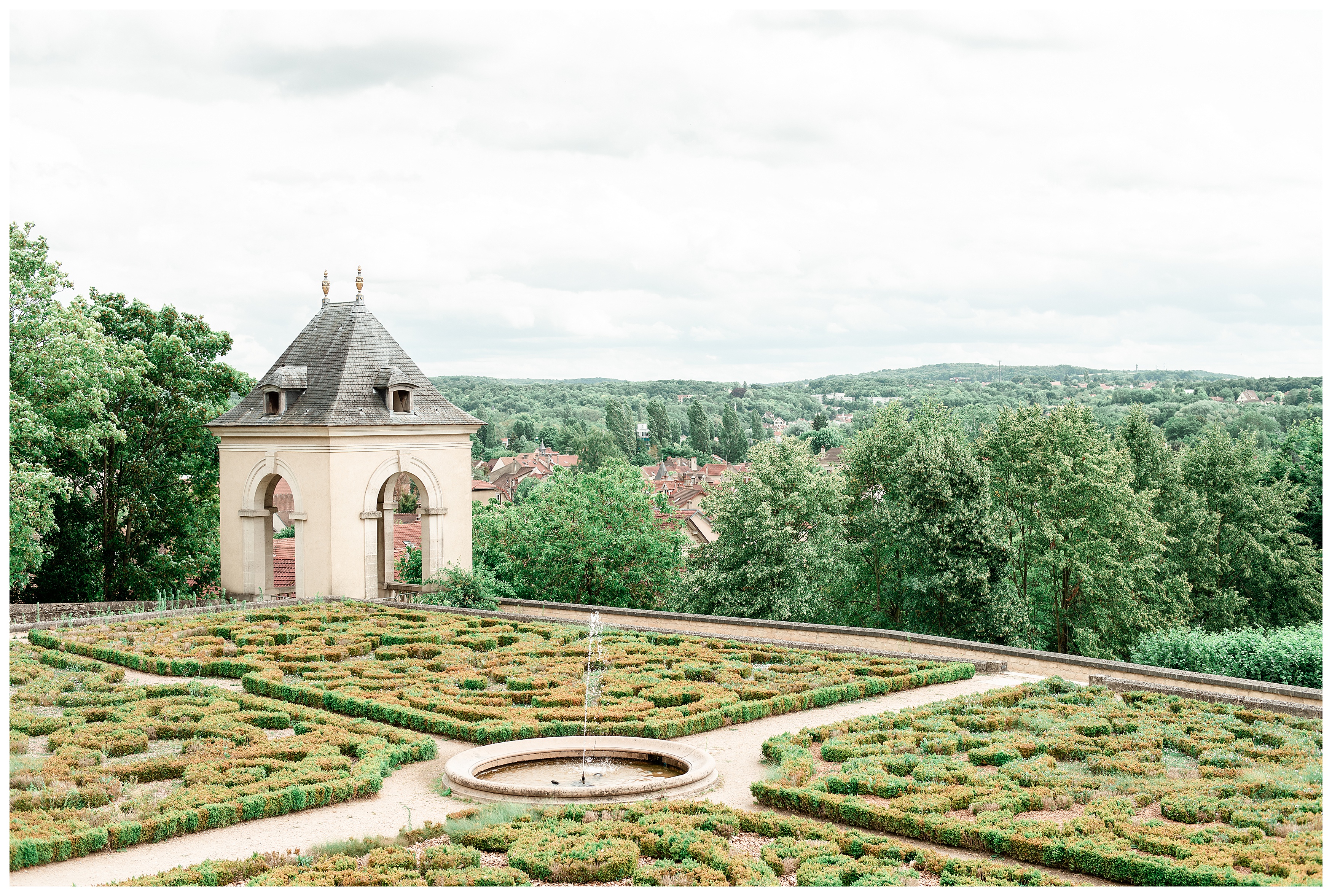the french gardens at the château d'auvers in auvers-sur-oise