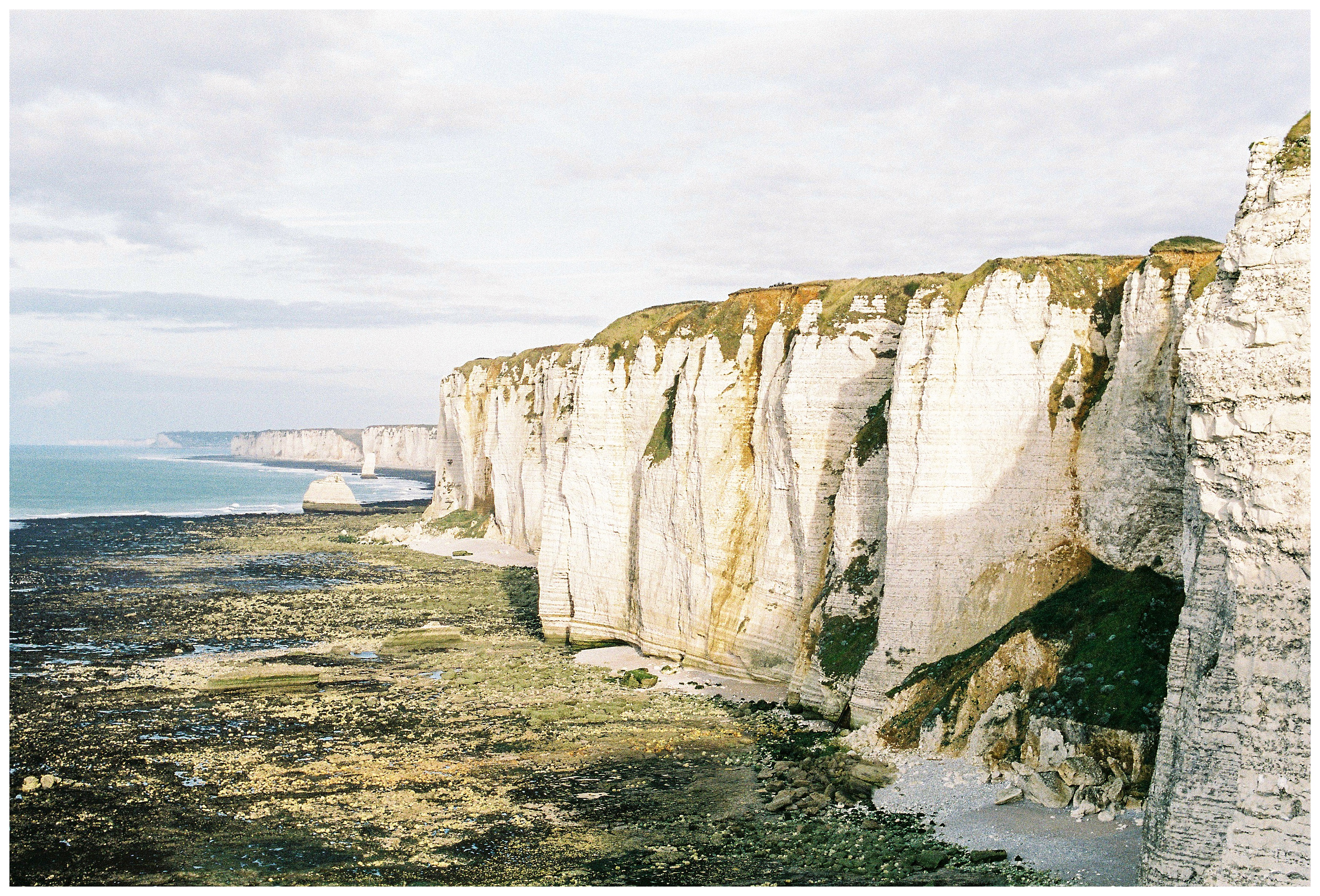 the white cliffs of etretat normandy by le havre, france