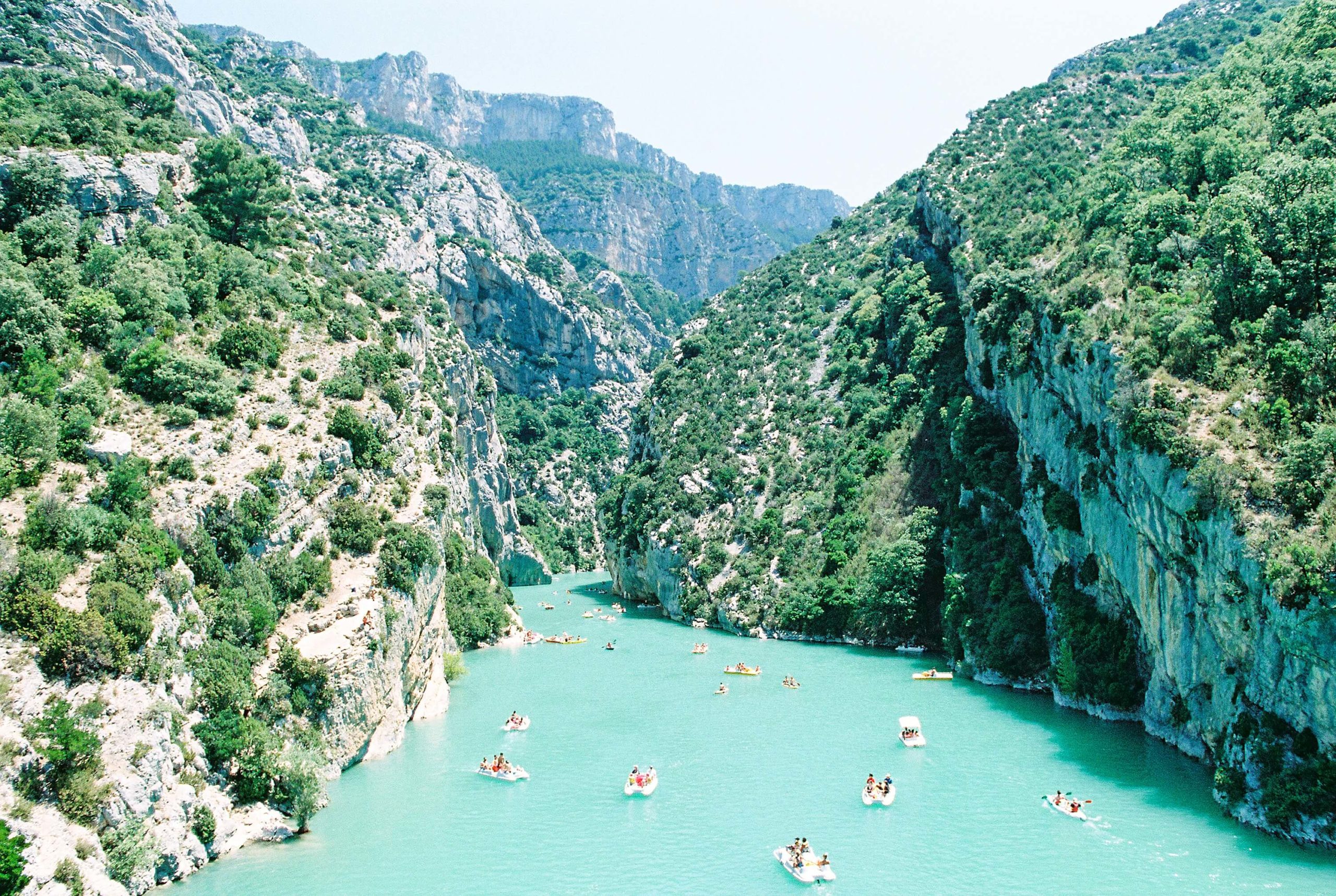 things to do in provence france - swim or boat in the Verdon Gorge and Lac de Sainte Croix 